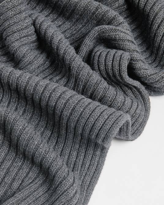 Ted Baker hombres 2ZFP2028 accesorios bufanda camen punto cardigan gris