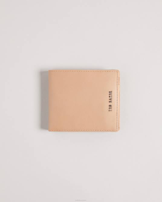 Ted Baker hombres 2ZFP2076 accesorios cartera de cuero plegada Samed natural