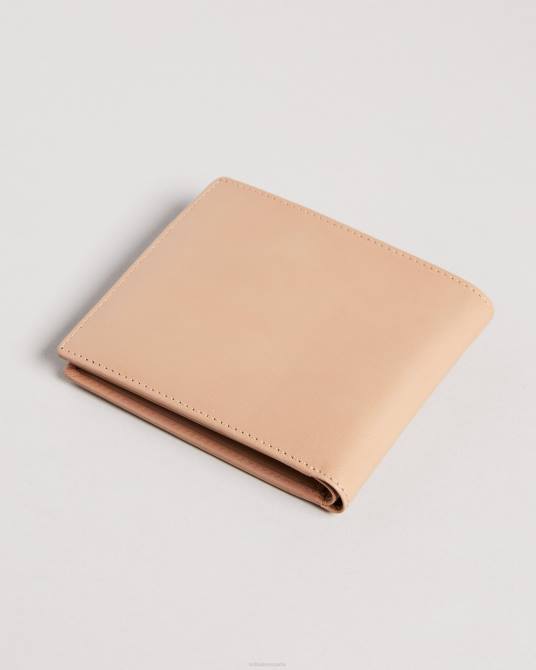 Ted Baker hombres 2ZFP2076 accesorios cartera de cuero plegada Samed natural
