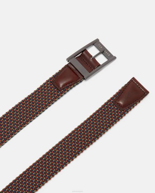 Ted Baker hombres 2ZFP1894 accesorios cinturón elástico reversible de columna naranja