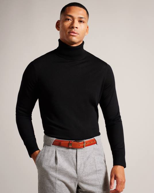 Ted Baker hombres 2ZFP1931 accesorios cinturón siymon de piel con textura mixta broncearse