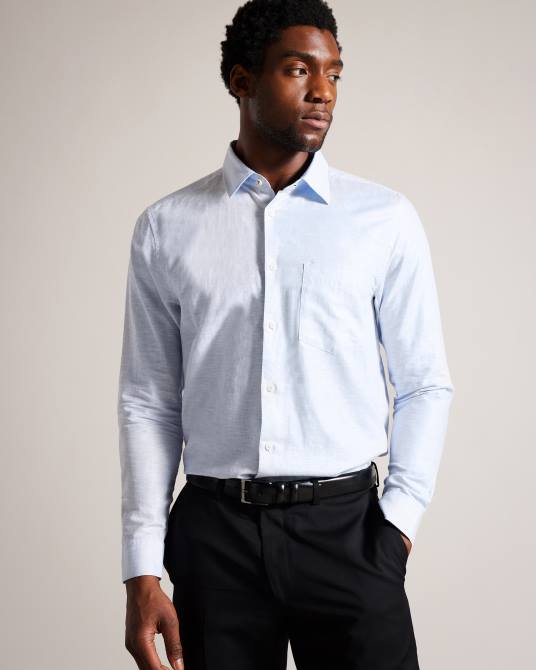 Ted Baker hombres 2ZFP1966 accesorios cinturón de cuero grabado harvii negro