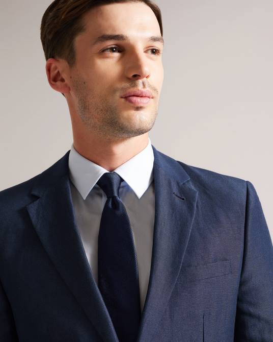 Ted Baker hombres 2ZFP1950 accesorios corbata de seda otomana moorez Armada