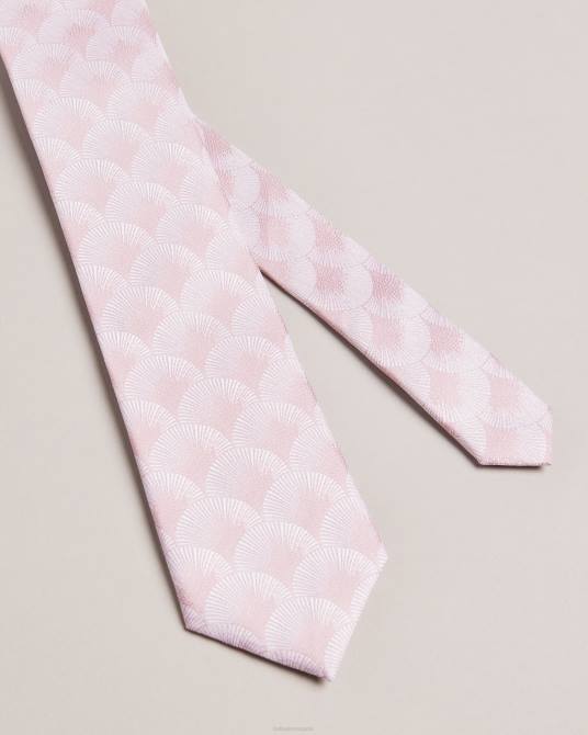 Ted Baker hombres 2ZFP1968 accesorios corbata de jacquard con abanico de herro Rosado oscuro