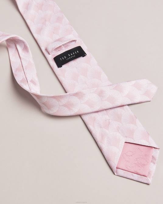 Ted Baker hombres 2ZFP1968 accesorios corbata de jacquard con abanico de herro Rosado oscuro