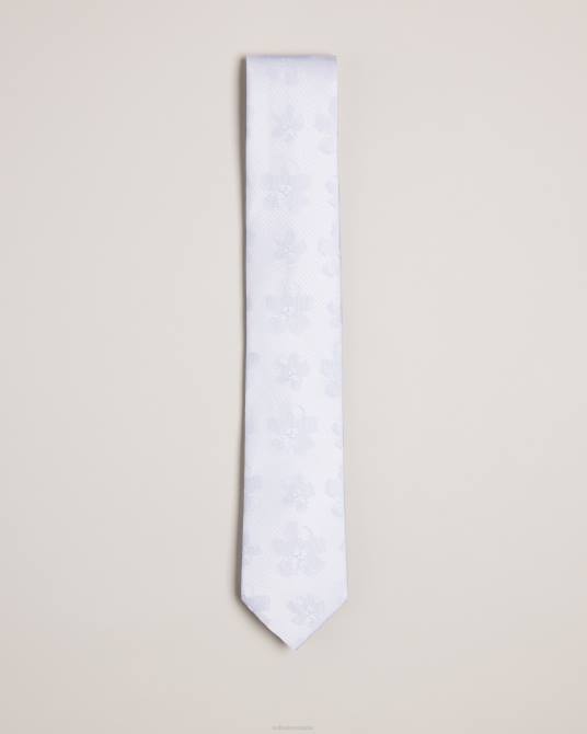 Ted Baker hombres 2ZFP2045 accesorios corbata berel magnolia jacquard azul