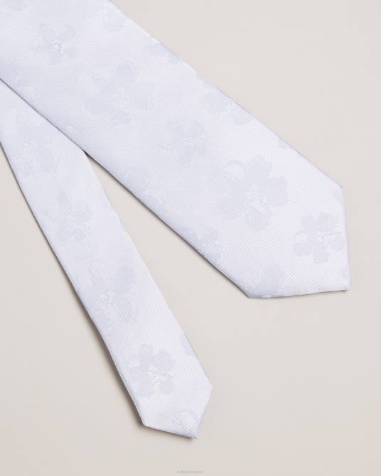 Ted Baker hombres 2ZFP2045 accesorios corbata berel magnolia jacquard azul