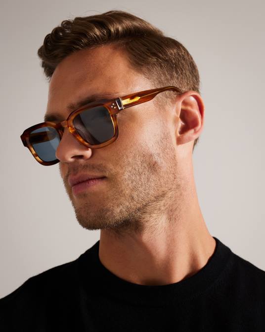 Ted Baker hombres 2ZFP1958 accesorios gafas de sol clásicas con montura cuadrada trtshel carey