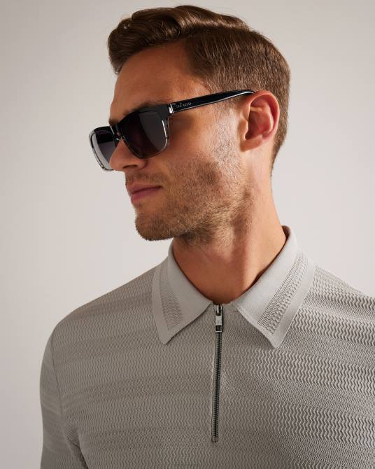 Ted Baker hombres 2ZFP2015 accesorios gafas de sol grystri clásicas con montura sombreada gris