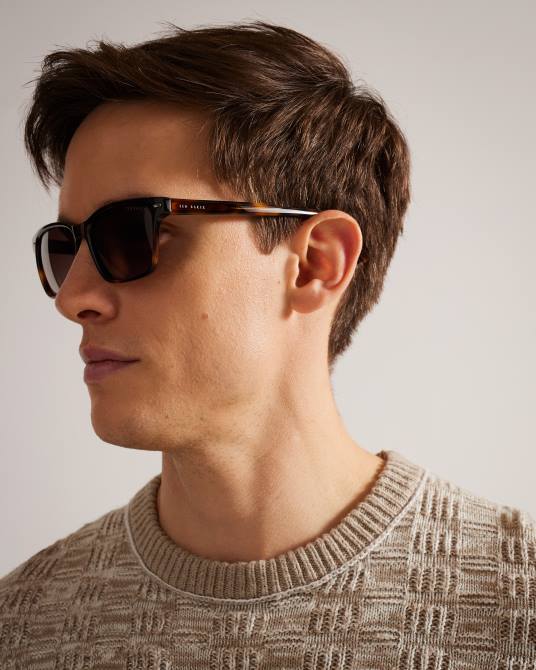 Ted Baker hombres 2ZFP2049 accesorios gafas de sol con montura cuadrada carey