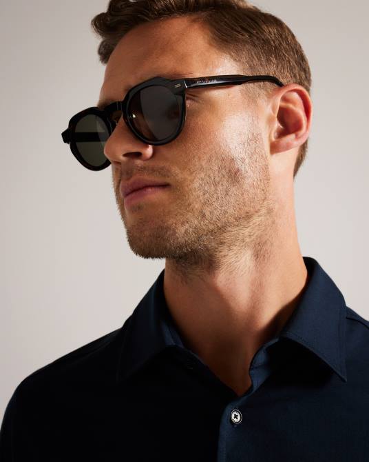 Ted Baker hombres 2ZFP2053 accesorios gafas de sol toriti redondas de carey carey