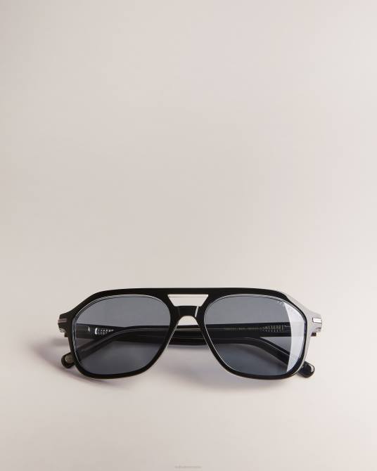 Ted Baker hombres 2ZFP2060 accesorios gafas de sol de aviador geométricas blkavi negro