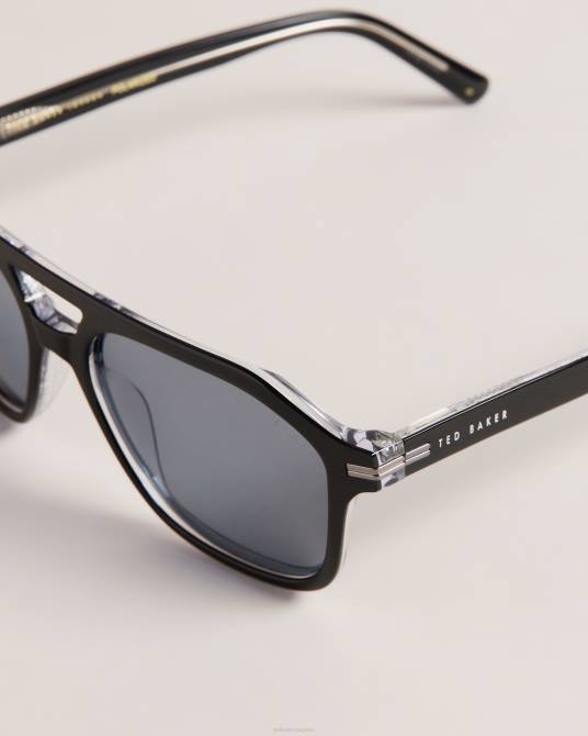 Ted Baker hombres 2ZFP2060 accesorios gafas de sol de aviador geométricas blkavi negro