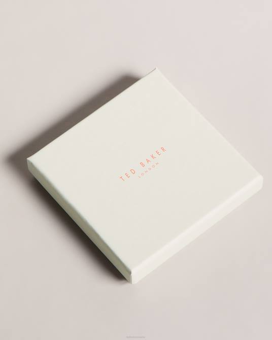 Ted Baker hombres 2ZFP1891 accesorios gemelos presus geométricos color plata