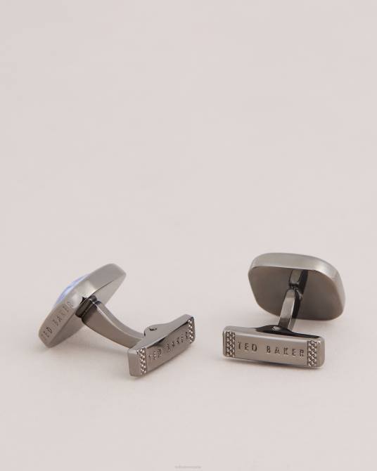 Ted Baker hombres 2ZFP1961 accesorios Gemelos de mármol. azul