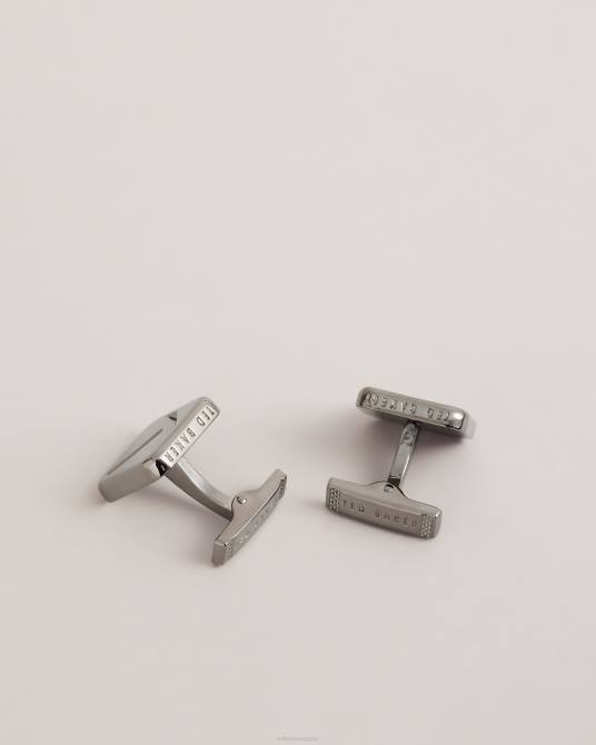 Ted Baker hombres 2ZFP2020 accesorios Juego de gemelos y alfiler de corbata de metal klassik. blk-gunmtl