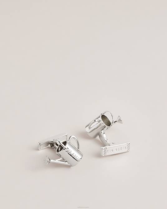 Ted Baker hombres 2ZFP2065 accesorios Juego de gemelos y pin de solapa con regadera Sumerr. color plata