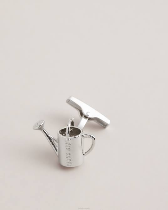 Ted Baker hombres 2ZFP2065 accesorios Juego de gemelos y pin de solapa con regadera Sumerr. color plata