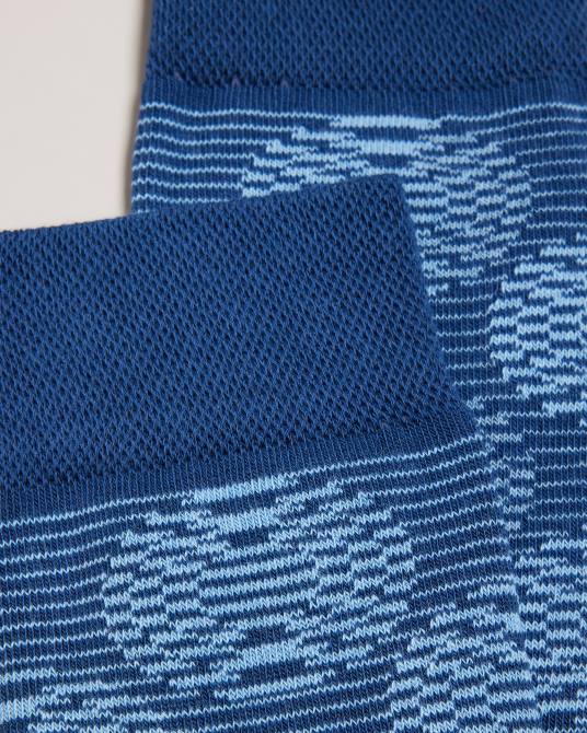 Ted Baker hombres 2ZFP1835 accesorios calcetines circulares geométricos circsok azul