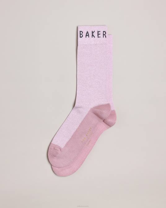Ted Baker hombres 2ZFP1914 accesorios calcetines de hilo retorcido twistsk rosa