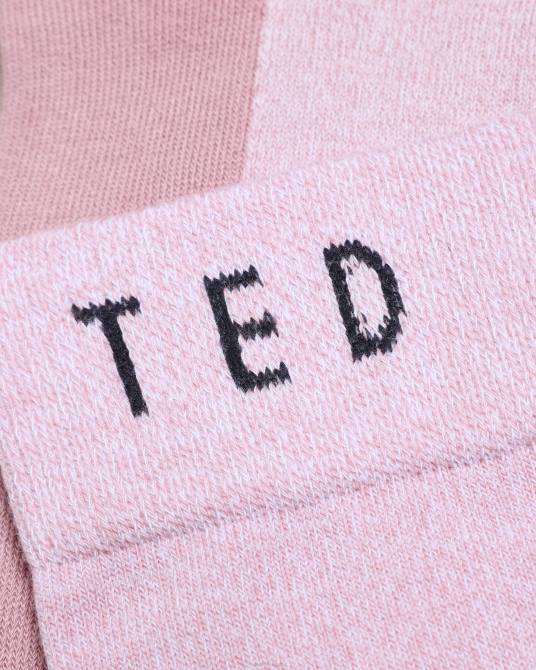 Ted Baker hombres 2ZFP1914 accesorios calcetines de hilo retorcido twistsk rosa