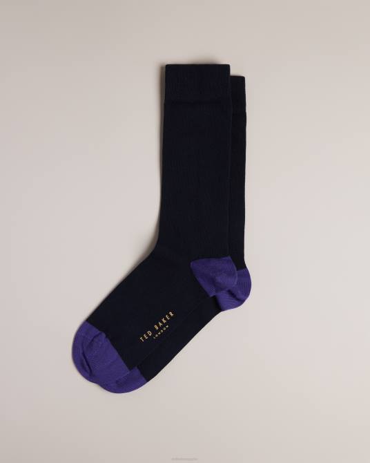 Ted Baker hombres 2ZFP1928 accesorios calcetín liso clásico azul
