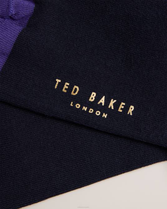 Ted Baker hombres 2ZFP1928 accesorios calcetín liso clásico azul