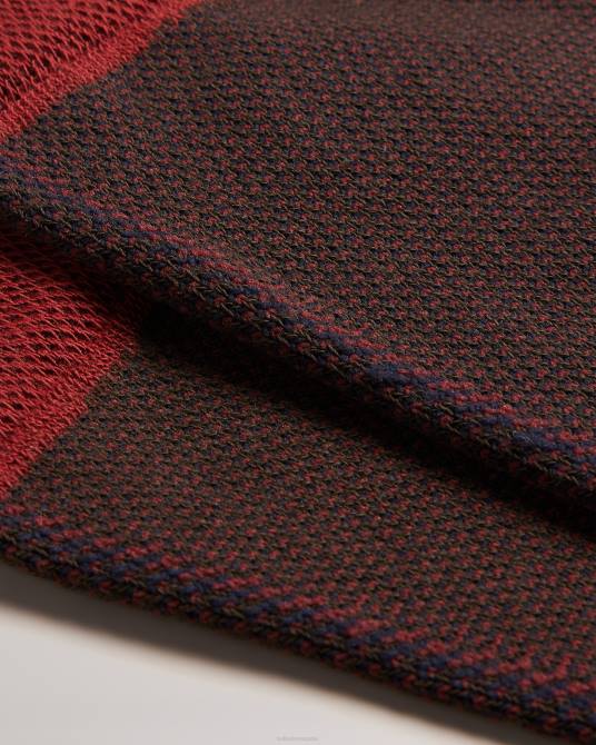 Ted Baker hombres 2ZFP1997 accesorios calcetines semi lisos tedtext naranja