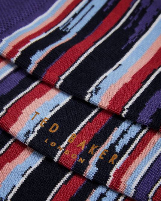 Ted Baker hombres 2ZFP2080 accesorios calcetines a rayas azul