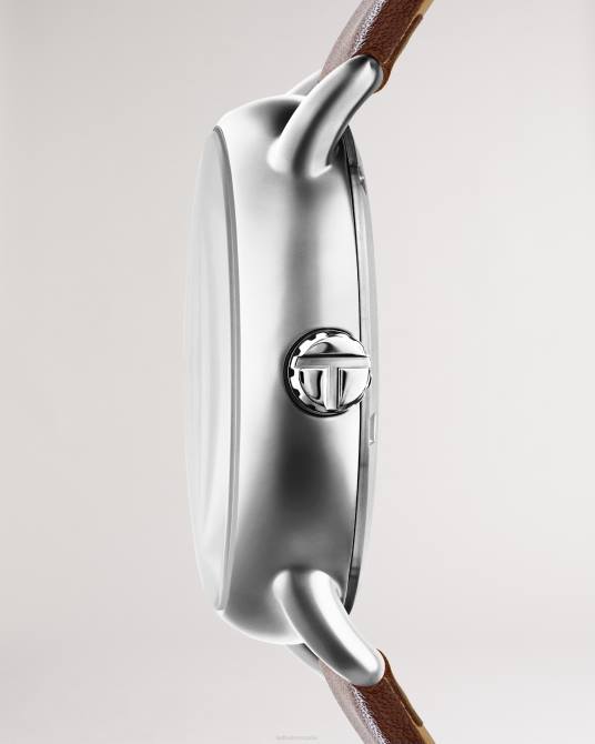 Ted Baker hombres 2ZFP1908 accesorios reloj con monograma y correa de cuero broncearse