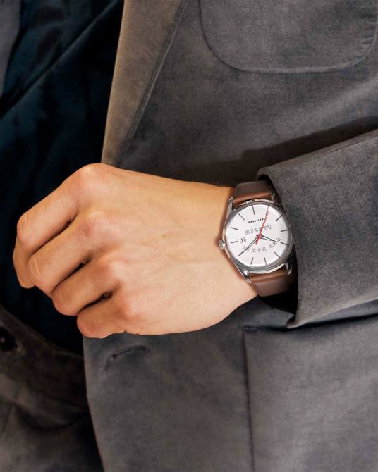 Ted Baker hombres 2ZFP2042 accesorios reloj con correa de cuero brickk marrón