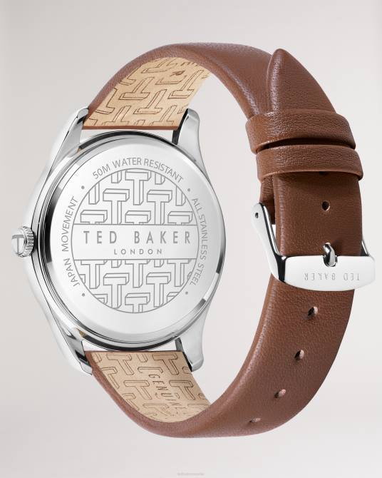 Ted Baker hombres 2ZFP2042 accesorios reloj con correa de cuero brickk marrón