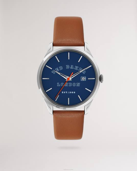 Ted Baker hombres 2ZFP2044 accesorios reloj con correa de cuero gravl broncearse
