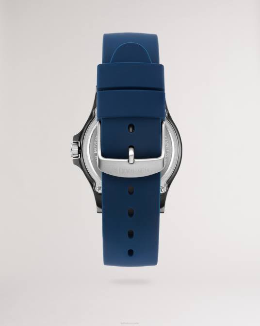 Ted Baker hombres 2ZFP2055 accesorios reloj secunda con correa de silicona azul azul