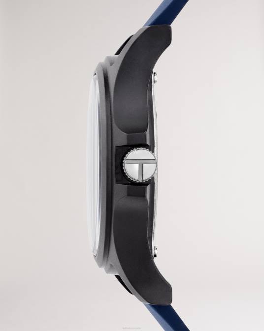 Ted Baker hombres 2ZFP2055 accesorios reloj secunda con correa de silicona azul azul