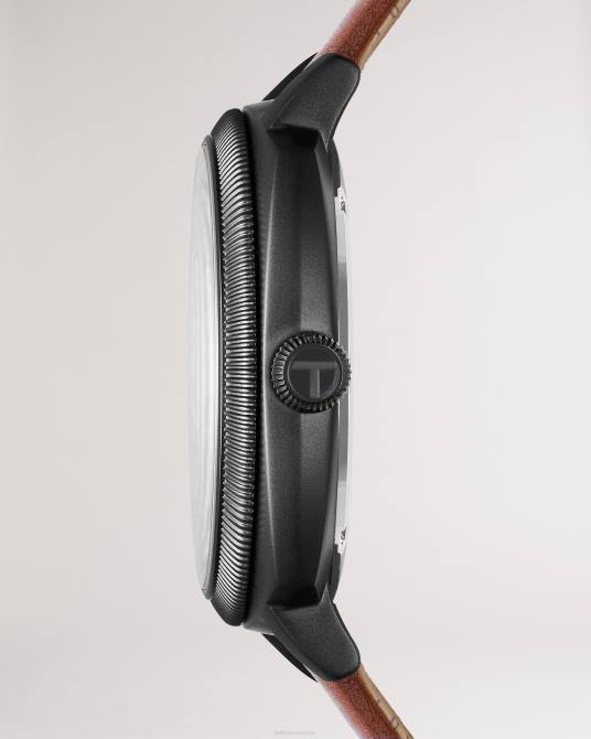 Ted Baker hombres 2ZFP2064 accesorios Reloj Timede con correa de piel lisa marrón. broncearse