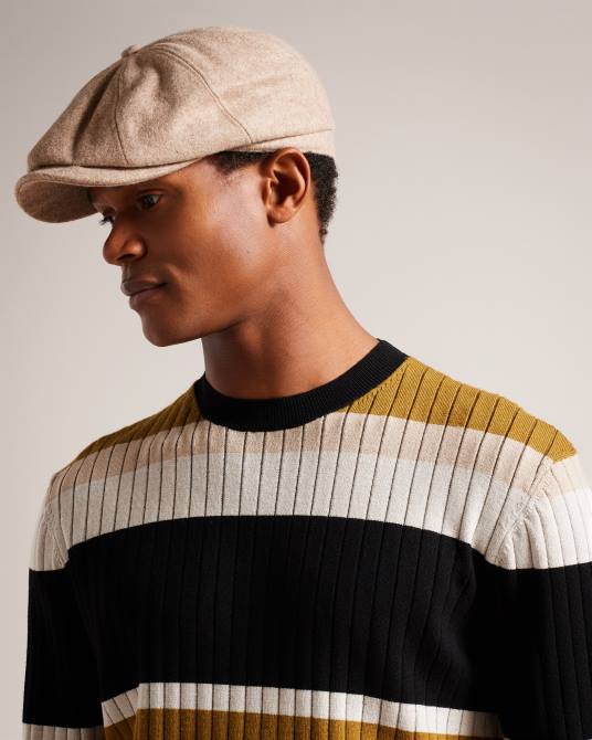 Ted Baker hombres 2ZFP1814 accesorios gorra lucasss de mezcla de lana para niño camello