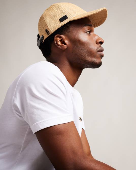 Ted Baker hombres 2ZFP1901 accesorios gorra de rafia tejida harpp natural