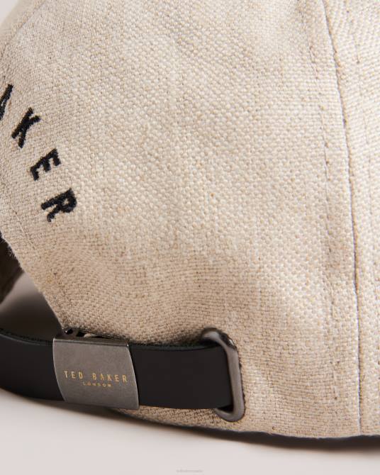 Ted Baker hombres 2ZFP2021 accesorios gorra de béisbol Briann de lino crudo