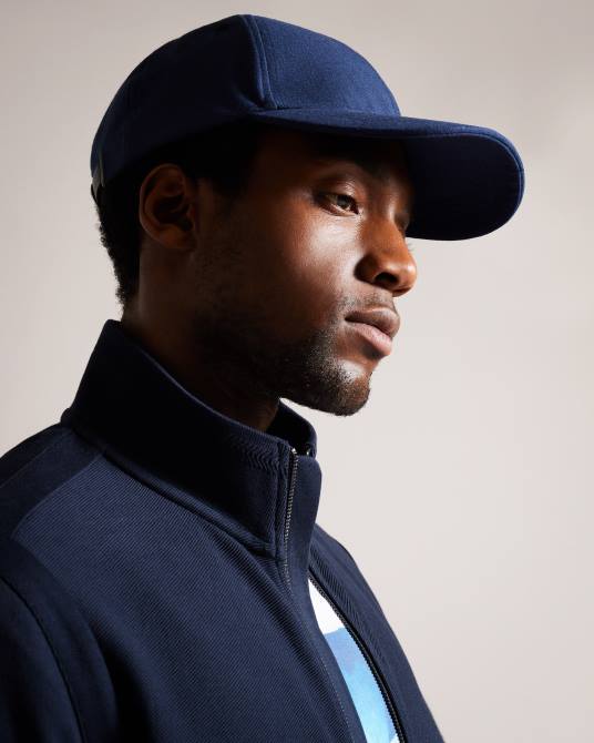 Ted Baker hombres 2ZFP2029 accesorios gorra de béisbol marvinn de algodón y lino Armada