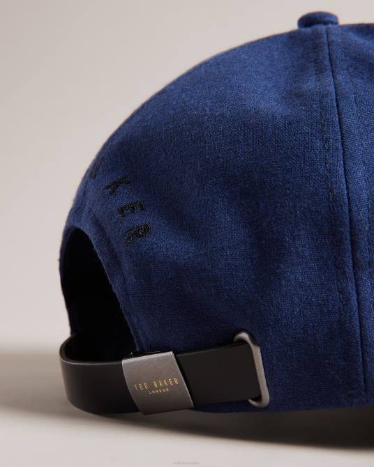 Ted Baker hombres 2ZFP2029 accesorios gorra de béisbol marvinn de algodón y lino Armada