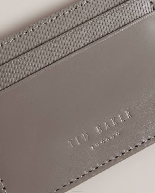 Ted Baker hombres 2ZFP2030 accesorios tarjetero con grabado láser de tencard carbón