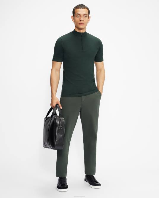 Ted Baker hombres 2ZFP1765 bolsas bolso para documentos strath de piel saffiano negro