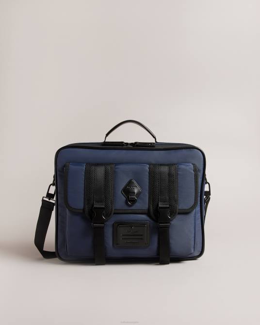 Ted Baker hombres 2ZFP1781 bolsas portadocumentos travyl de nailon Armada