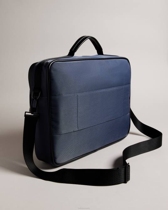 Ted Baker hombres 2ZFP1781 bolsas portadocumentos travyl de nailon Armada