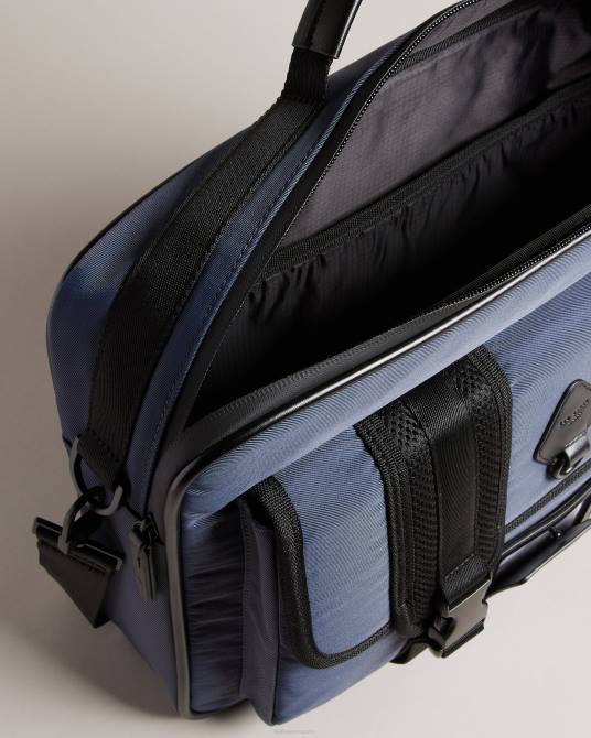 Ted Baker hombres 2ZFP1781 bolsas portadocumentos travyl de nailon Armada