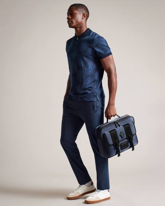 Ted Baker hombres 2ZFP1781 bolsas portadocumentos travyl de nailon Armada