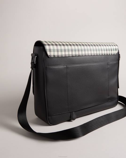 Ted Baker hombres 2ZFP1737 bolsas bolso mensajero portrey house check de pu Armada