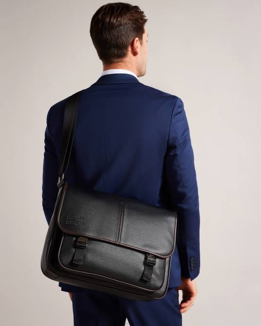 Ted Baker hombres 2ZFP1742 bolsas bolso bandolera josper de piel sintética negro