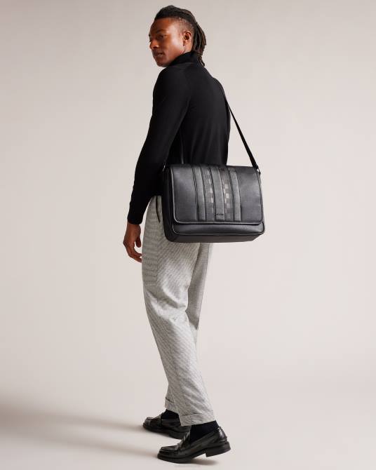 Ted Baker hombres 2ZFP1753 bolsas bolso bandolera wayvon house check pu negro